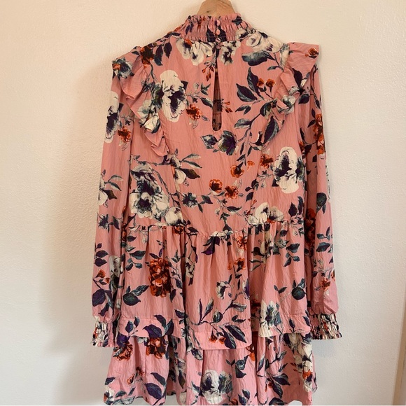 anthropologie pink combo dress Anthropologie XS NWT The Cerise Maxi Slip Dress Lounge Sleep Pink Lace New